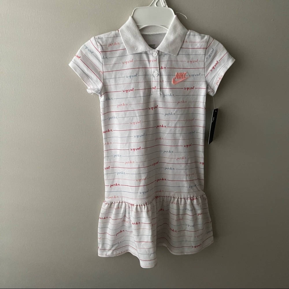 NWT Girls 6X White Nike Dress
